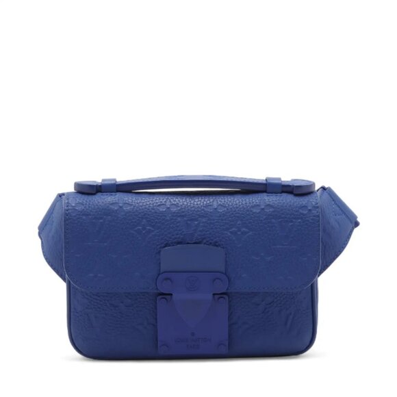 Louis Vuitton Monogram Empreinte S-Lock Messenger Bag Blue - Picture 1 of 12